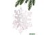 Подвеска Серпантин Снежинки 20х16х12 см (белый) 196-766