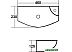 Умывальник Melana MLN-7946L 46x23
