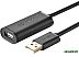 Кабель Ugreen US121 10321 USB Type-A - USB Type-A (10 м, черный)