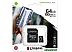 Карта памяти Kingston Canvas Select Plus microSDXC 64GB (с адаптером)