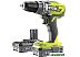 Дрель-шуруповерт Ryobi R18DD3-220S 5133003348 (с 2-мя АКБ 2 Ah, сумка)