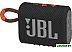 Беспроводная колонка JBL Go 3 (черный/оранжевый)