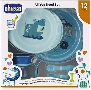 Картинка Набор детской посуды Chicco 00016201200000 (голубой)
