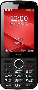 Картинка Мобильный телефон TeXet TM-308 (черный/красный)