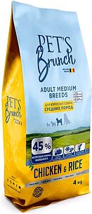 Картинка Сухой корм для взрослых собак PET'S BRUNCH ADULT MEDIUM BREEDS (4 кг)