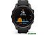 Умные часы Garmin Fenix 7S Sapphire Solar 42 мм (серый карбон/черный)