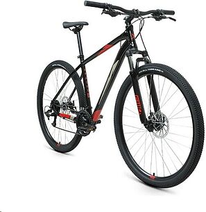 Картинка Велосипед FORWARD APACHE 29 2.2 S DISC 2021 (р. 17, чёрный/красный) (RBKW1M39GS02)