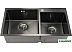 Кухонная мойка Melana ProfLine S7843HB (сатин графит, глубина чаши 22 см, сталь 3 мм)