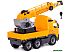 Детская игрушка Полесье Автомобиль-кран с поворотной платформой 8824 (в сеточке)