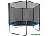 Батут GetActive Jump 8ft - 252 см с лестницей, внешней сеткой (синий) Батут GetActive Jump 8ft - 252 см с лестницей, внешней сеткой (синий)