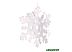 Подвеска Серпантин Снежинки 20х16х12 см (белый) 196-766
