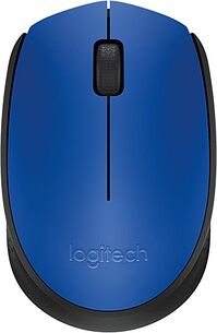 Картинка Мышь беспроводная Logitech M171 Wireless Mouse синий/черный (910-004640)