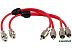 Кабель Aura RCA - RCA RCA-BY1 SE (0.2 м, красный)
