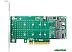 Адаптер для подключения M.2 накопителей Linkreal LRNV95N8 PCIe x8 to 2-Port M.2 NVMe Adapter