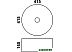 Умывальник Melana MLN-7076 (черный) 41.5x41.5
