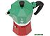 Гейзерная кофеварка Bialetti Moka Express Tricolor (3 порции)