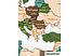 Пазл Woodary Карта мира XXL 3141 (3 уровня, multicolor)