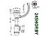 Сифон Alcaplast A447-DN50/40