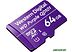 Флеш карта microSDXC 64Gb Class10 Western Digital (WD) WDD064G1P0C purple