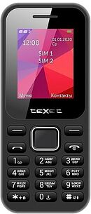 Картинка Мобильный телефон TeXet TM-122 (черный)