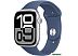 Умные часы Apple Watch Series 10 46 мм (алюминиевый корпус, серебристый/синий, спортивный силиконовы