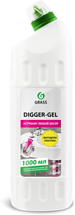 GraSS DIGGER-GEL Средство щелочное для прочистки канализационных труб (флакон), 1000 мл