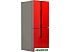 Четырёхдверный холодильник CENTEK CT-1750 Red