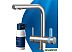 Водоочиститель BRITA MyPure P1 и круглый смеситель (белый/синий)
