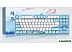 Клавиатура Dareu A87L (голубой)