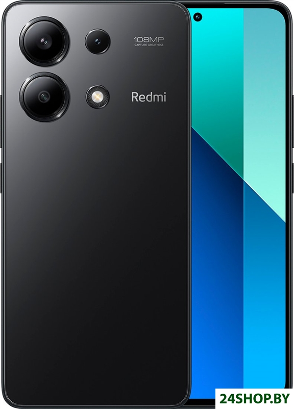 Смартфон Xiaomi Redmi Note 13 8GB/512GB с NFC международная версия (полуночный черный) Смартфон Xiaomi Redmi Note 13 8GB/512GB с NFC международная версия (полуночный черный)