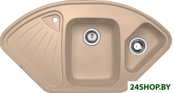 Кухонная мойка Zigmund & Shtain ECKIG 1000.2 (топленое молоко) Кухонная мойка Zigmund & Shtain ECKIG 1000.2 (топленое молоко)