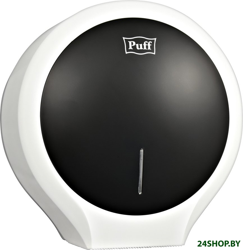 Диспенсер для туалетной бумаги Puff 7135Bl (белый/черный) Диспенсер для туалетной бумаги Puff 7135Bl (белый/черный)