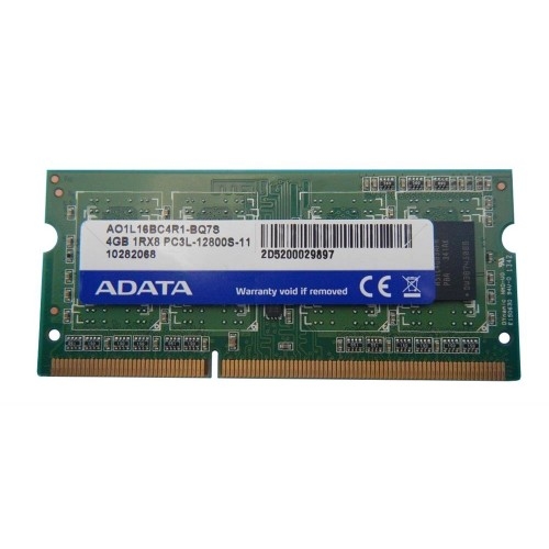 Оперативная память A-Data 4GB DDR3 SODIMM PC3-12800 AO1L16BC4R1-BX7S Оперативная память A-Data 4GB DDR3 SODIMM PC3-12800 AO1L16BC4R1-BX7S