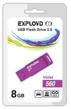 USB флэш-накопитель EXPLOYD 560 4GB (фиолетовый) (EX-4GB-560-Violet) USB флэш-накопитель EXPLOYD 560 4GB (фиолетовый) (EX-4GB-560-Violet)