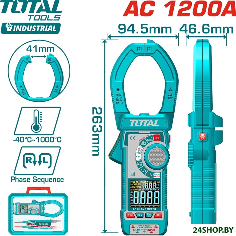 Токовые клещи Total TMT7610001 Токовые клещи Total TMT7610001