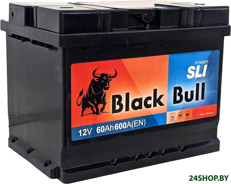 Автомобильный аккумулятор Black Bull SLI R+ (60 А·ч) Автомобильный аккумулятор Black Bull SLI R+ (60 А·ч)