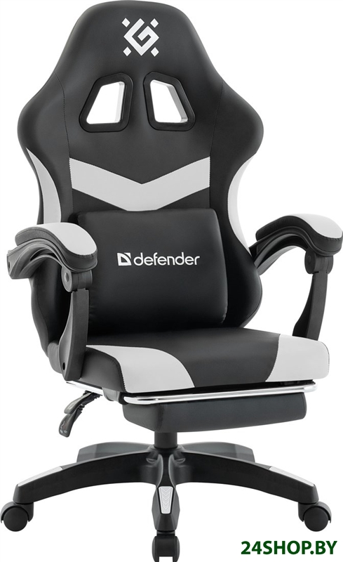 Игровое (геймерское) кресло Defender Runa Pro (черный/белый) Игровое (геймерское) кресло Defender Runa Pro (черный/белый)