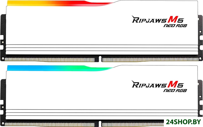 Оперативная память G.Skill Ripjaws M5 Neo RGB 2x16ГБ DDR5 6000 МГц F5-6000J3038F16GX2-RM5NRW Оперативная память G.Skill Ripjaws M5 Neo RGB 2x16ГБ DDR5 6000 МГц F5-6000J3038F16GX2-RM5NRW