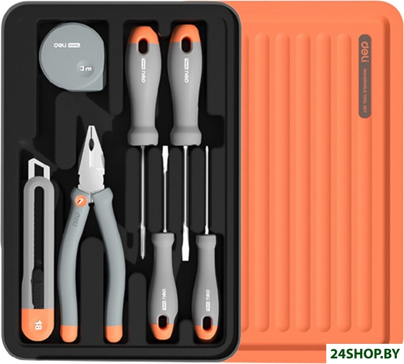 Набор домашнего мастера Deli H1001-D (7 предметов) Набор домашнего мастера Deli H1001-D (7 предметов)