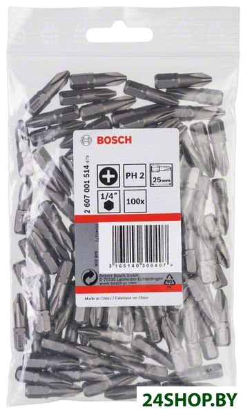 Набор бит Bosch 2607001514 (100 предметов) Набор бит Bosch 2607001514 (100 предметов)