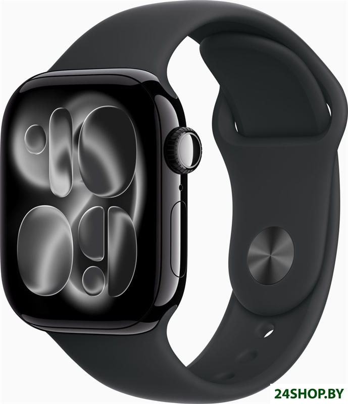 Умные часы Apple Watch Series 11 46 мм (алюминиевый корпус, черный/черный, спортивный силиконовый ре Умные часы Apple Watch Series 11 46 мм (алюминиевый корпус, черный/черный, спортивный силиконовый ре
