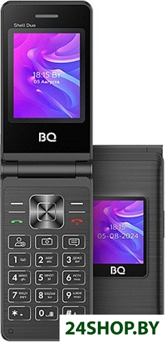 Телефон BQ BQ-2412 Shell Duo (черный) Телефон BQ BQ-2412 Shell Duo (черный)
