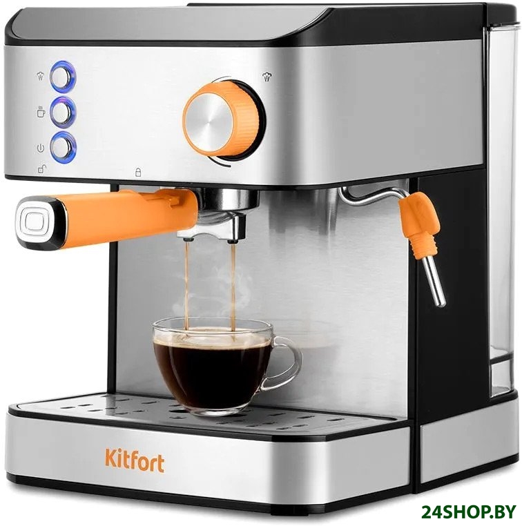 Рожковая кофеварка Kitfort KT-7440 Рожковая кофеварка Kitfort KT-7440