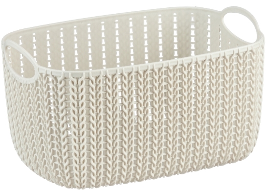 Корзинка IDEA ВЯЗАНИЕ 4 л (белый) (М2380) Корзинка IDEA ВЯЗАНИЕ 4 л (белый) (М2380)