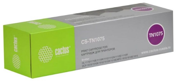 Тонер-картридж Cactus CS-TN1075 (аналог Brother TN-1075)