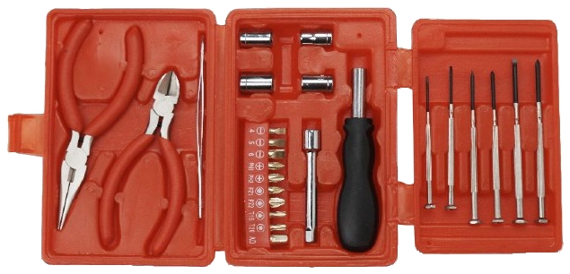 Универсальный набор инструментов Gembird TK-BASIC-04 (25 предметов) Универсальный набор инструментов Gembird TK-BASIC-04 (25 предметов)