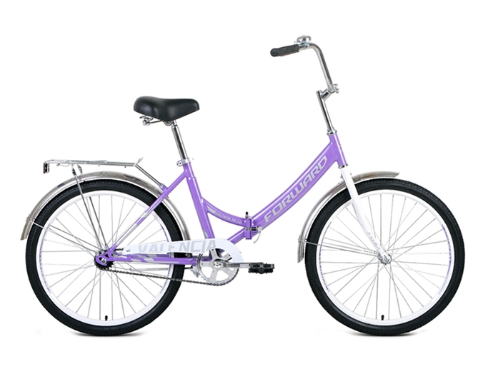 Велосипед Forward Valencia 24 1.0 2021 (фиолетовый) Велосипед Forward Valencia 24 1.0 2021 (фиолетовый)