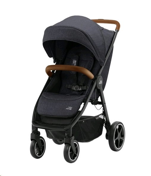 Детская прогулочная коляска Britax Romer B-Agile R (Black Shadow/Brown) Детская прогулочная коляска Britax Romer B-Agile R (Black Shadow/Brown)