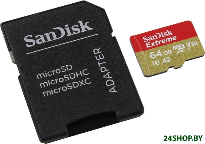 Карта памяти SanDisk Extreme 64Gb SDSQXA2-064G-GN6MA Карта памяти SanDisk Extreme 64Gb SDSQXA2-064G-GN6MA