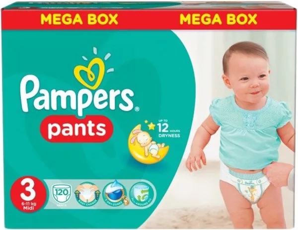 Трусики Pampers Pants 3 Midi (120 шт) Трусики Pampers Pants 3 Midi (120 шт)